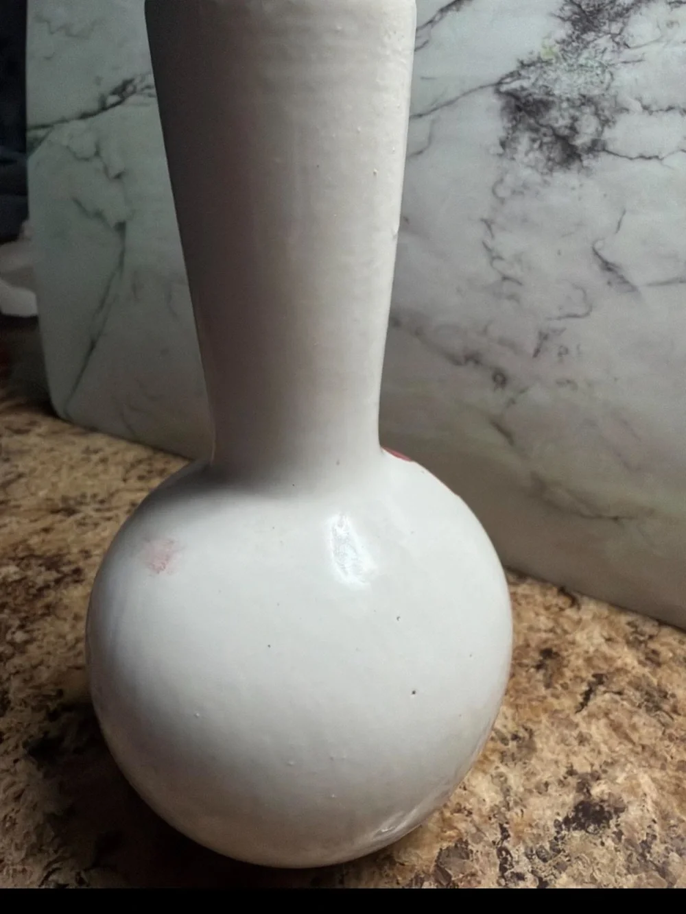 Floral Red Daisy Vase - Vintage - New - Hand Painted